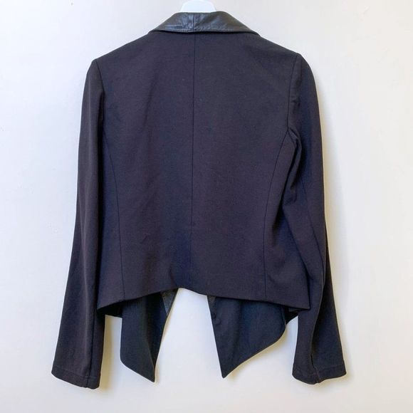 Theory Leather and Jersey Blazer - Picture 7 of 9